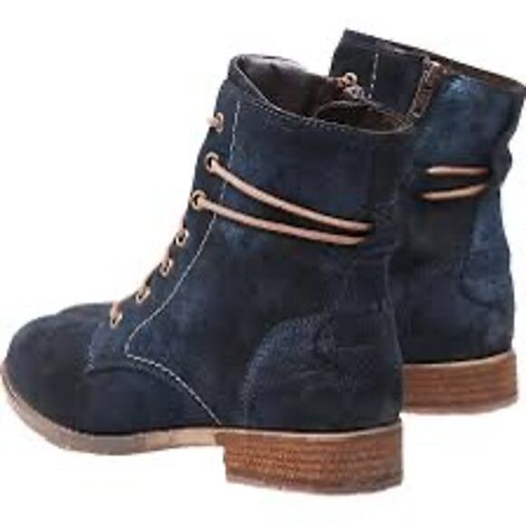 JOSEF SEIBEL Sienna 70 Navy Suede Boots EURO 42 New in Box MSRP $170 - Picture 1 of 16